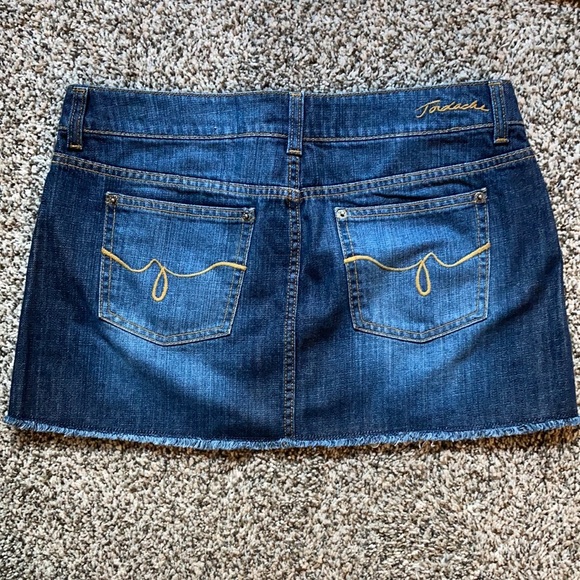 Jordache Mini Embellished Jean Skirt Size 9/10 - Picture 2 of 8